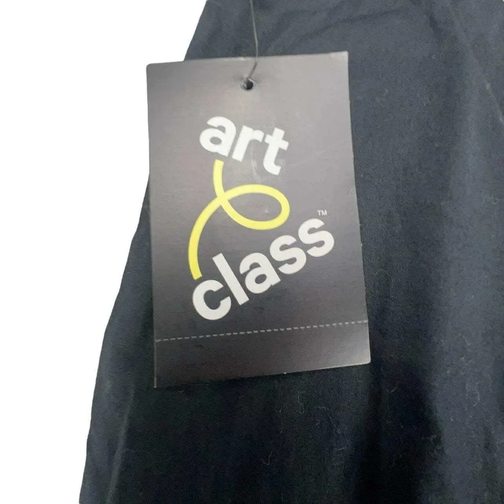 Art Class Girls Black Twill Cargo Pants Adjustable Waist XL Utility Trousers NEW